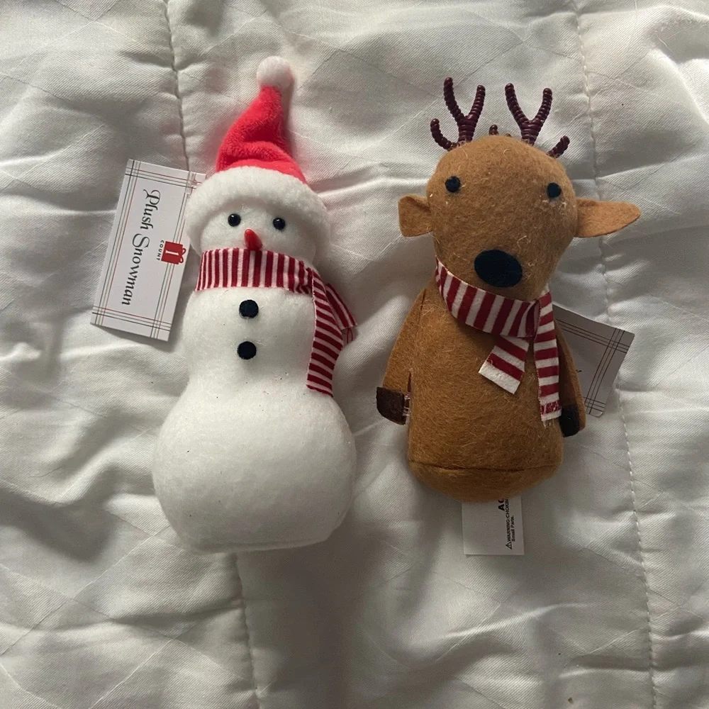 Christmas Reindeer and Snowman Target Bullseye